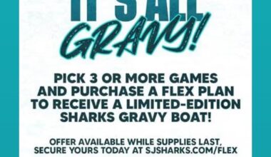 sharks in contention for best giveaway/perk before the season even starts
