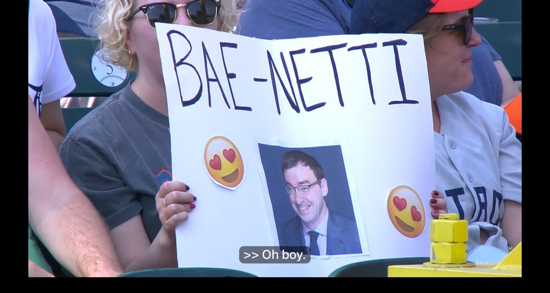 Shout out to this lady with the sign of the year.