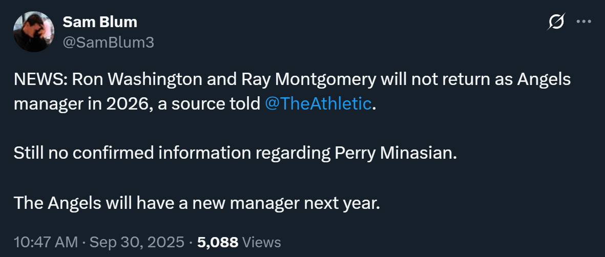 Looks like Washington and Montgomery are not coming back