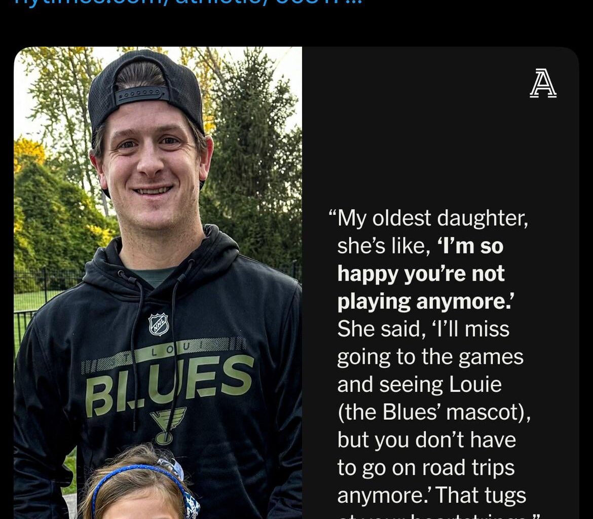 For Torey Krug, career ending surgery is not the end, it’s the beginning of being a full time dad. “My oldest daughter said, ‘I’m so happy you’re not playing anymore. I’ll miss going to the games and seeing Louie, but you don’t have to go on road trips anymore.’”