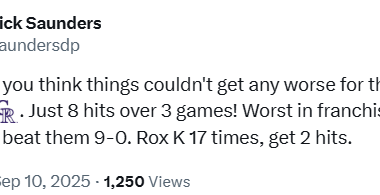 Once again in the discussion for all time record...