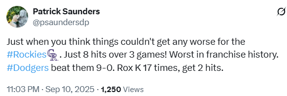 Once again in the discussion for all time record...