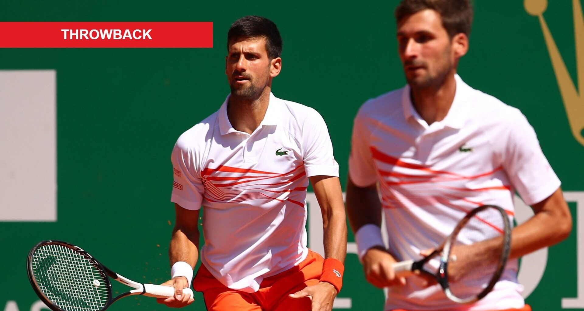 What happened when Novak Djokovic played doubles with his younger brother on the ATP Tour