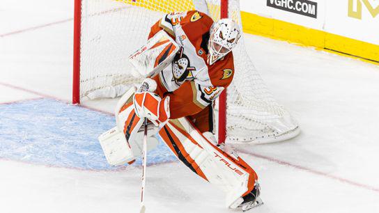 Quenneville returns, Harkins injured, as Ducks drop preseason opener to Kings, 3-1