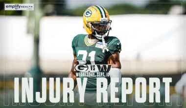 Packers list five questionable, rule out two vs. Commanders