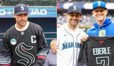 Ebs threw out the first pitch on Sunday