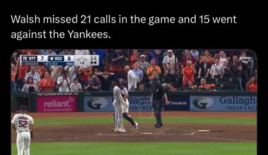 Don’t think Walsh likes the Yankees too much