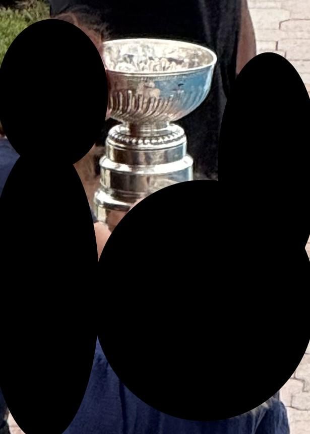 I was checking on boats today in Ft Lauderdale & when I looked down into the yard I saw this, Is this the real cup?