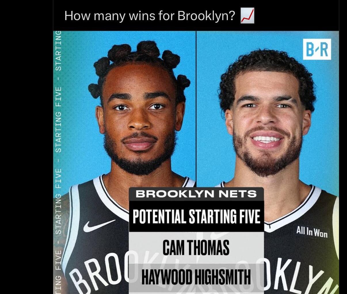 Haywood isn’t on the team, but this is pretty funny. We love playing guys out of position.