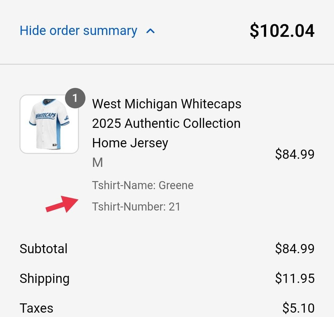 Ordered my first jersey for playoffs!