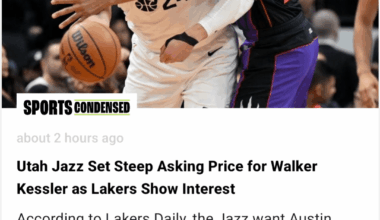 The Jazz want Austin Reaves for Walker Kessler!