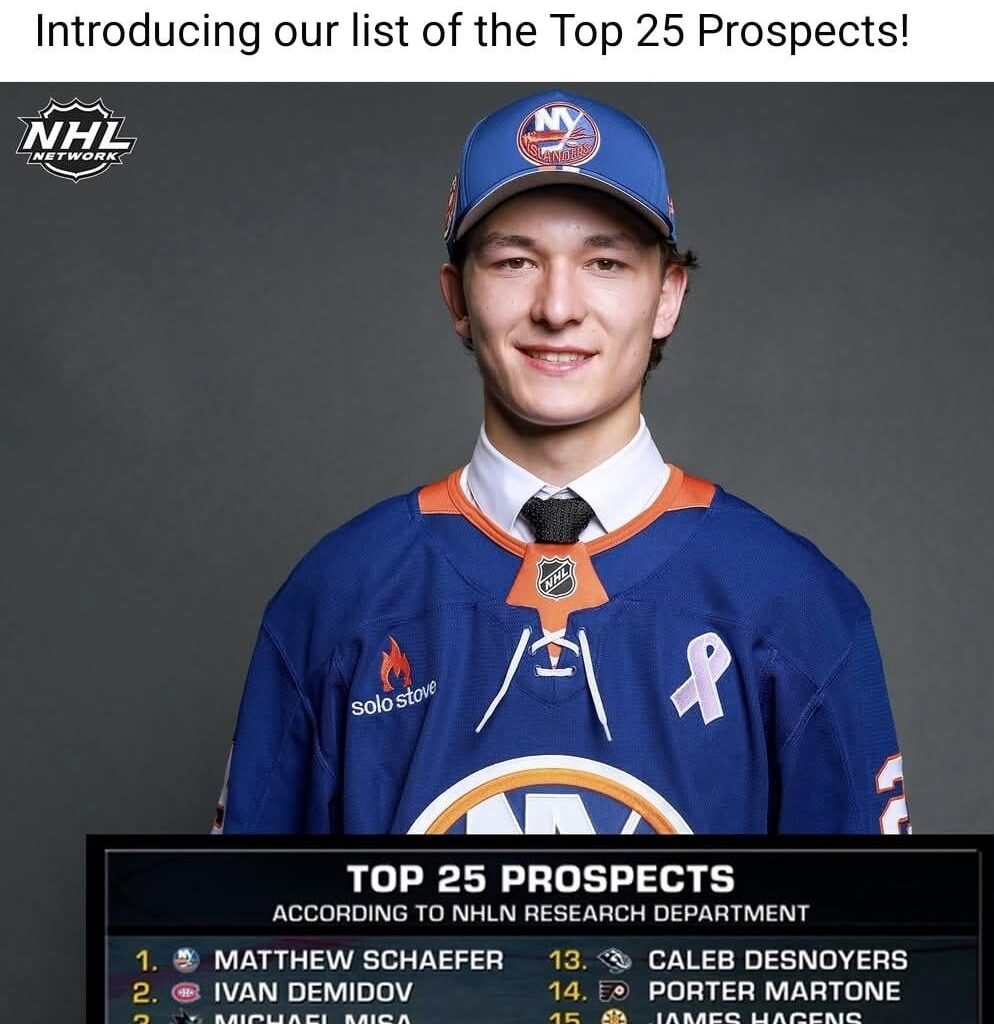 [NHL Network] Top-25 NHL Prospects 🏒
