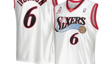 50% off Allen Iverson Mitchell & Ness Hardwood Classics 2002 NBA All-Star Game Authentic Jerseys