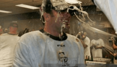 I can only imagine this is what the clubhouse looked like last night after winning number 42