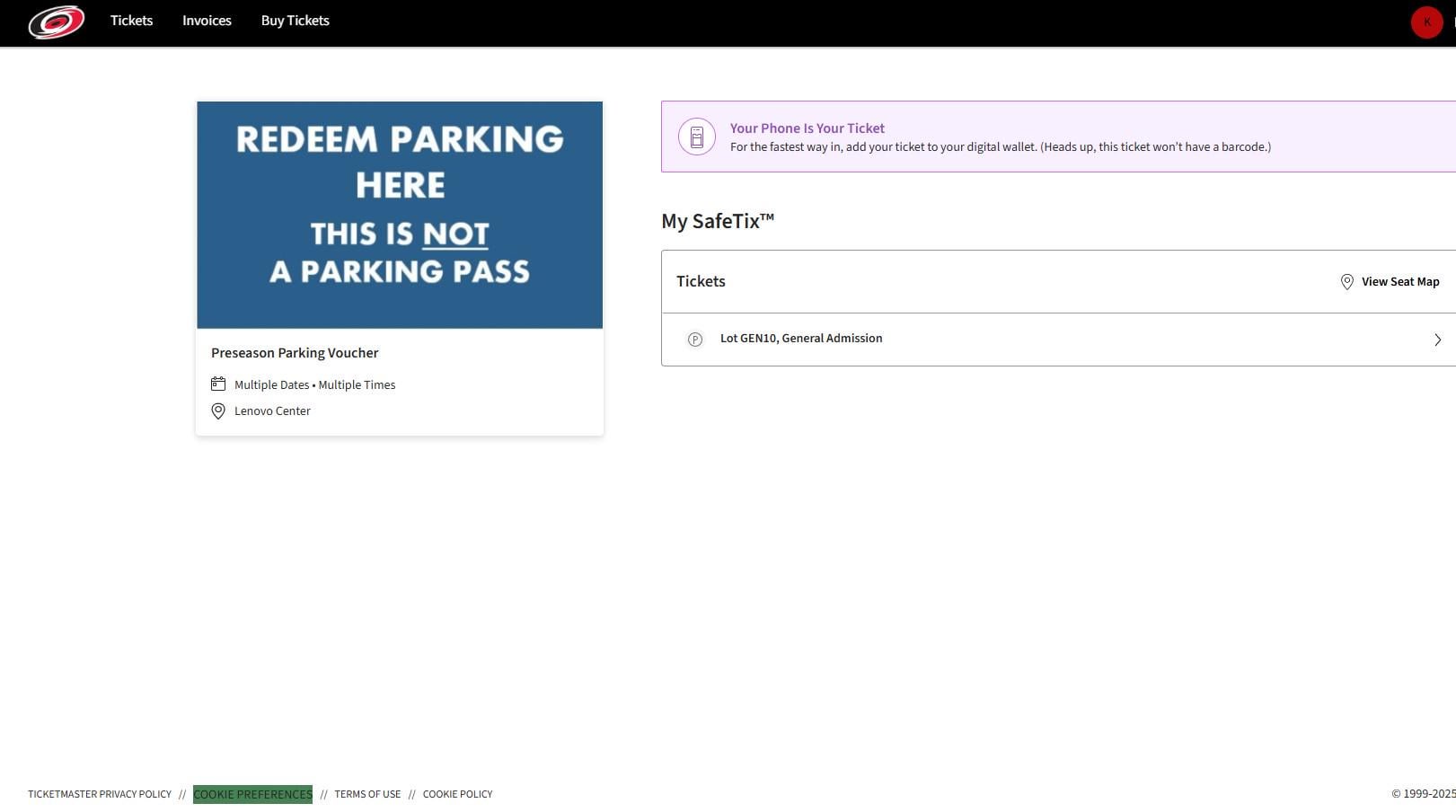 Pre-season Parking Voucher