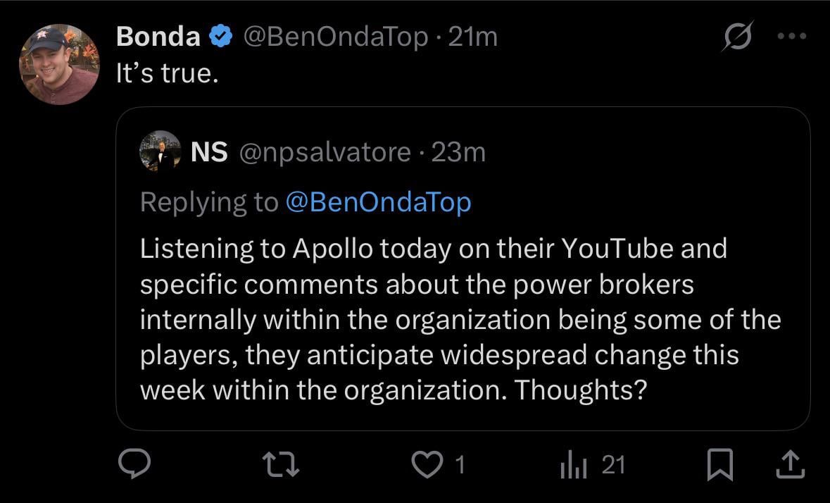 Winds of change are about to blow?