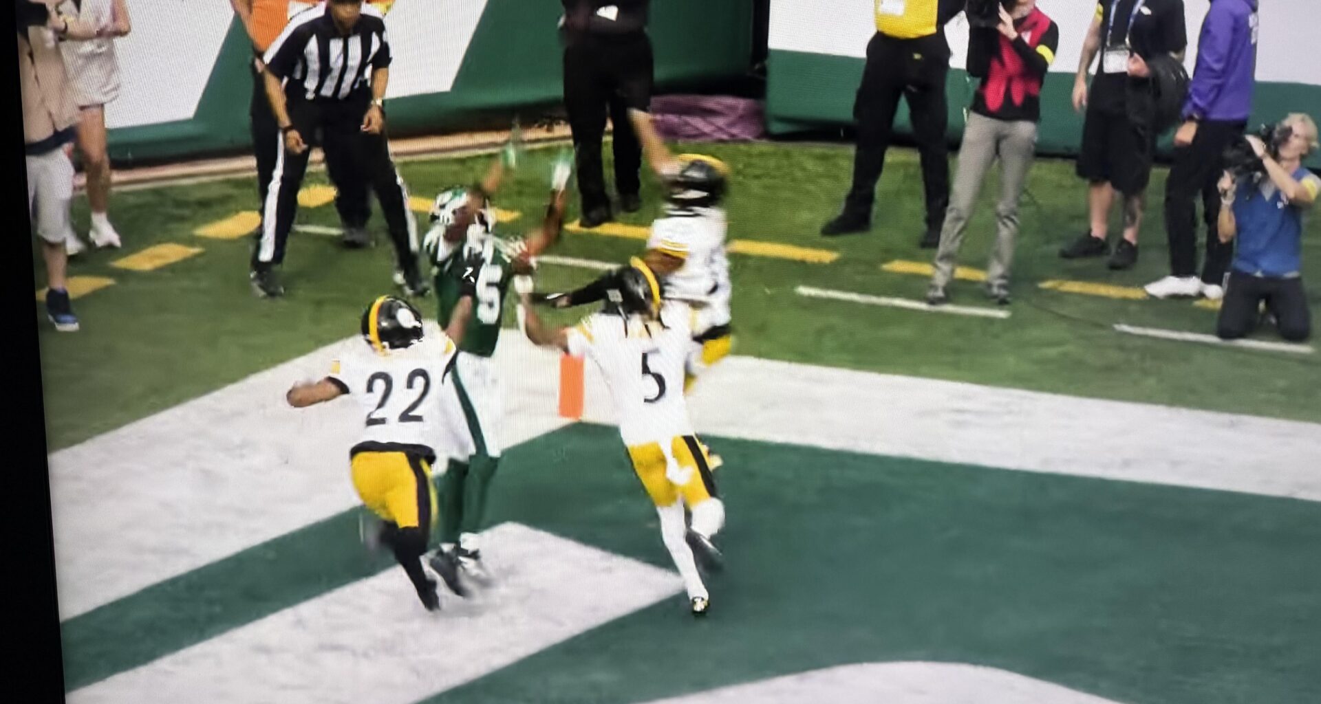 This coverage on the 2 pt conversion attempt