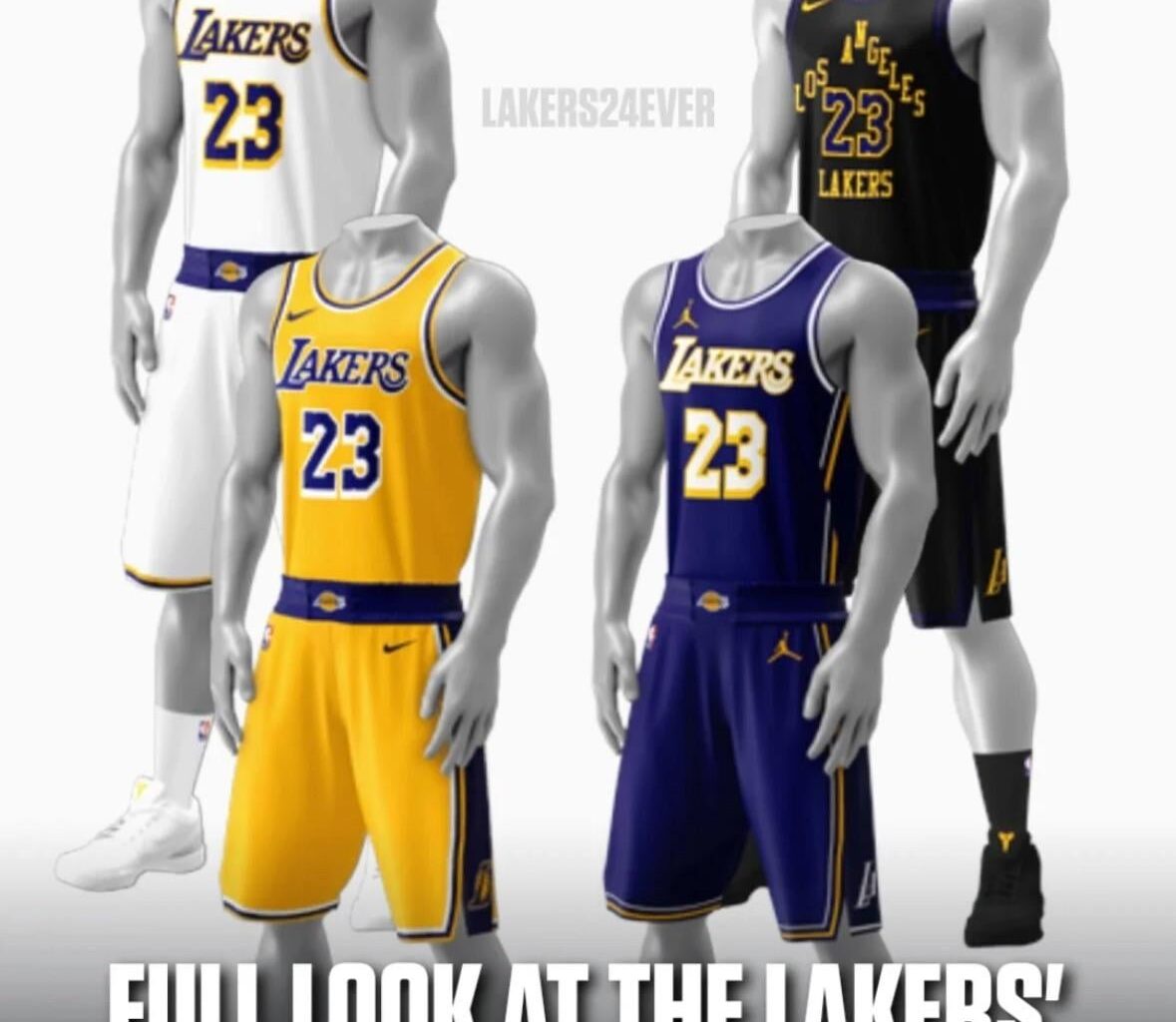 Ya’ll rocking with the jersey rotation this coming season? via @lakers24ever on Instagram