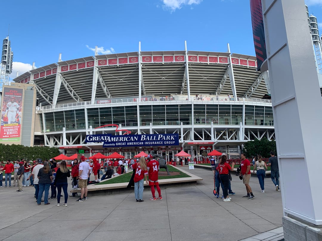Reds game pictures from yesterday my second time at GABP I finally met Mr Redlegs, Rosie, and Gapper I didn’t get to meet Mr Red for some reason