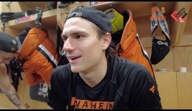 Cutter Gauthier: "We're out of the rebuild, and we're here to make the playoffs. Super excited about our group."