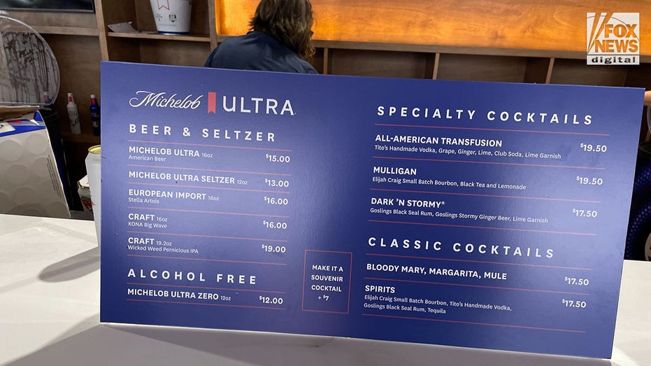 Ryder Cup drink prices