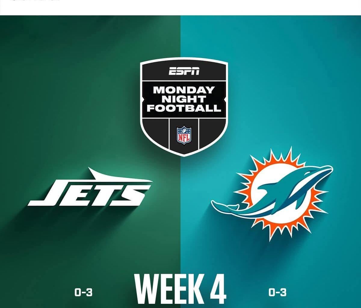 Dolphins vs Jets flexed to Comedy Central