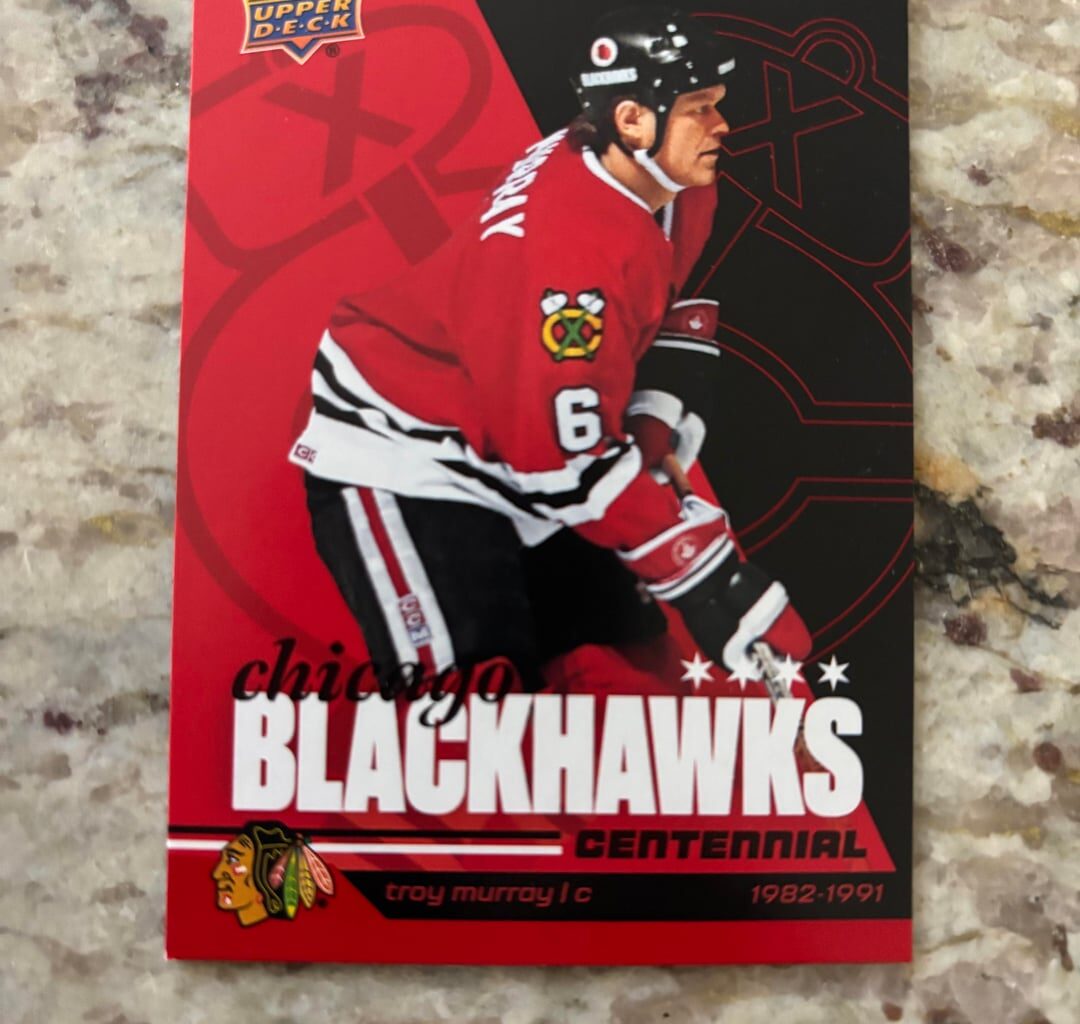 Troy Murray error in UD 100th release.