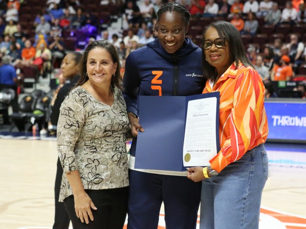 The Connecticut Sun played the Phoenix Mercury on Sept. 6,...