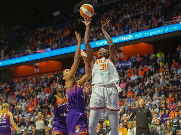 The Connecticut Sun played the Phoenix Mercury on Sept. 6,...