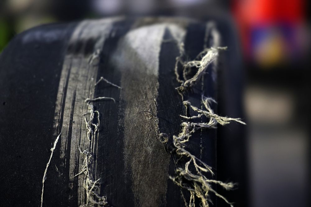 Tire wear of Chris Buescher, Roush Fenway Keselowski Racing Ford