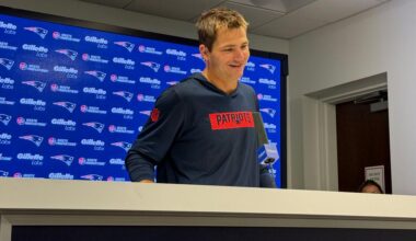 [Reiss] “I know what we can do. I still feel like we haven’t played our best football, and that’s what is promising ahead. … You see glimpses of it.” — Patriots QB Drake Maye