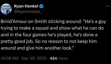 Rod says, "Smith getting another look"