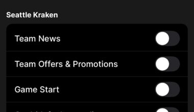 Team’s goal horn in the NHL App