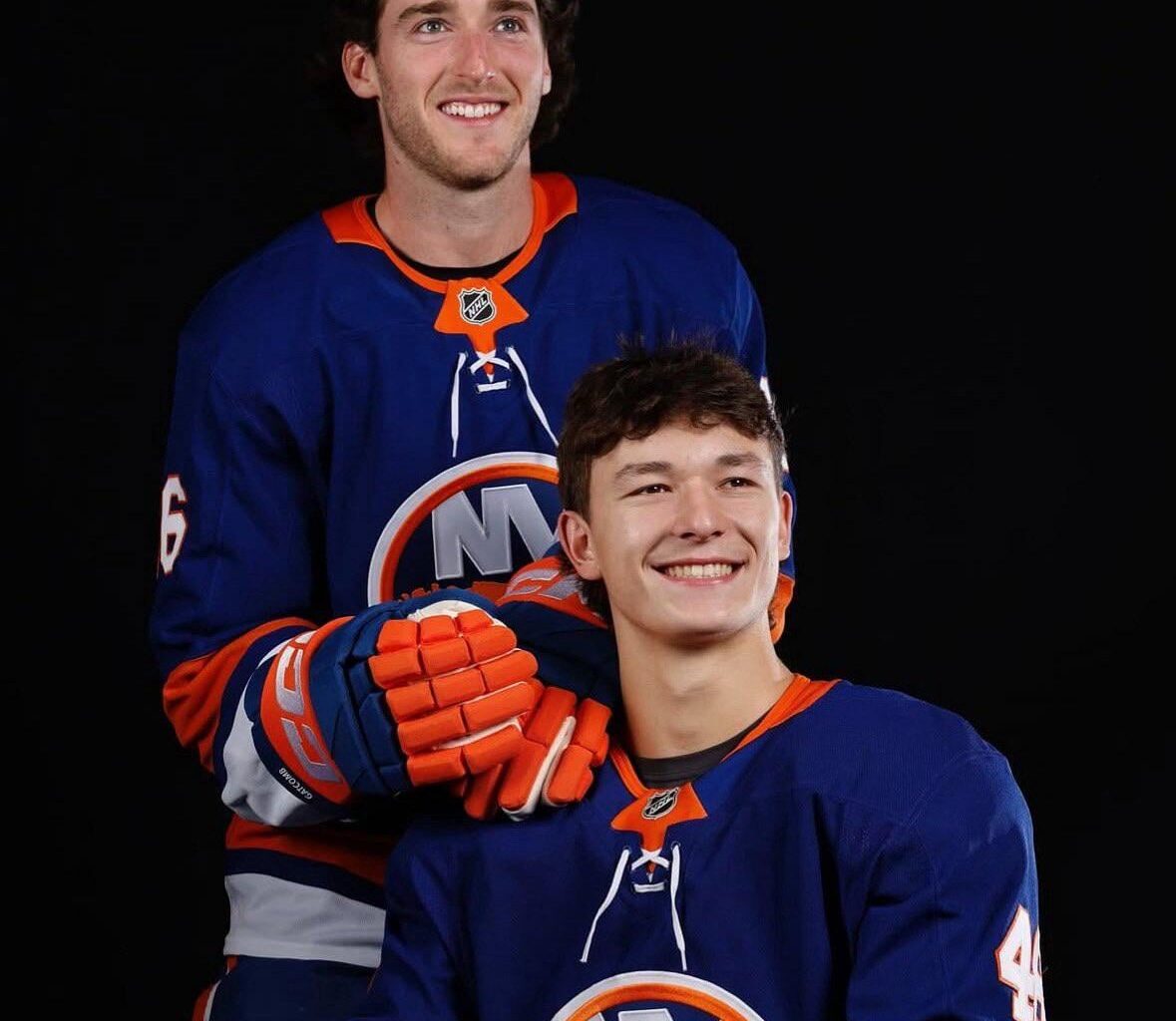 Schaefer and Gatcomb at the NHLPA Rookie Showcase