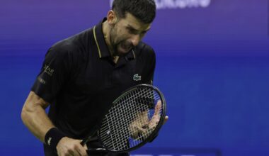 Djokovic returns to US Open semis, is now 11-0 against Fritz