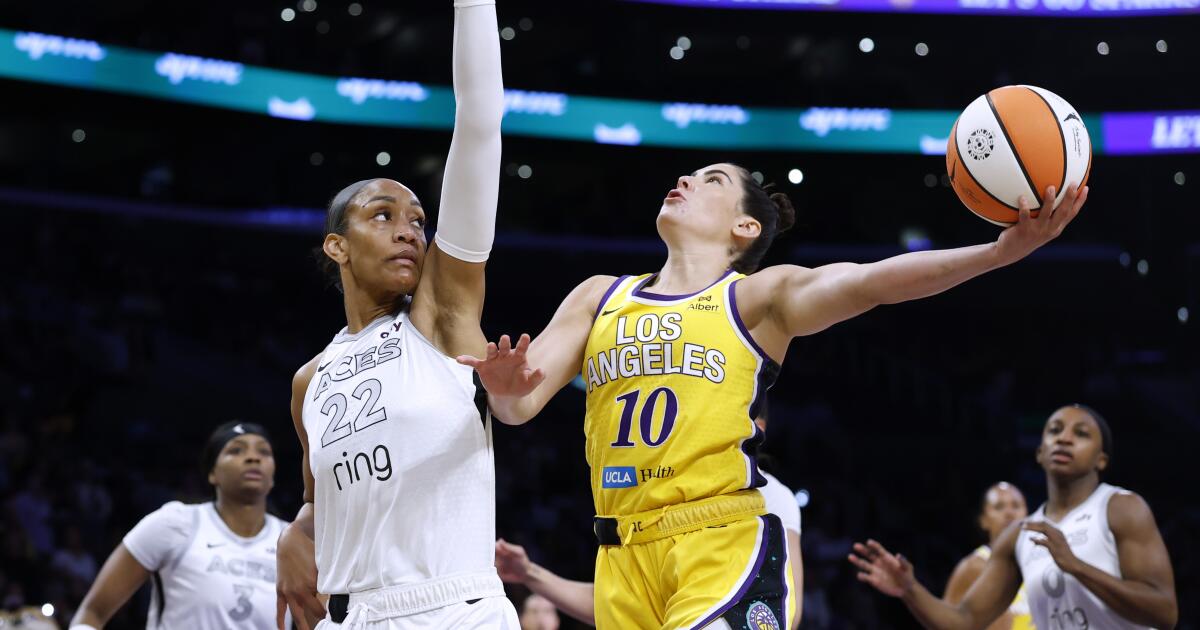 Aces beat Sparks, set WNBA regular-season record for 3-pointers