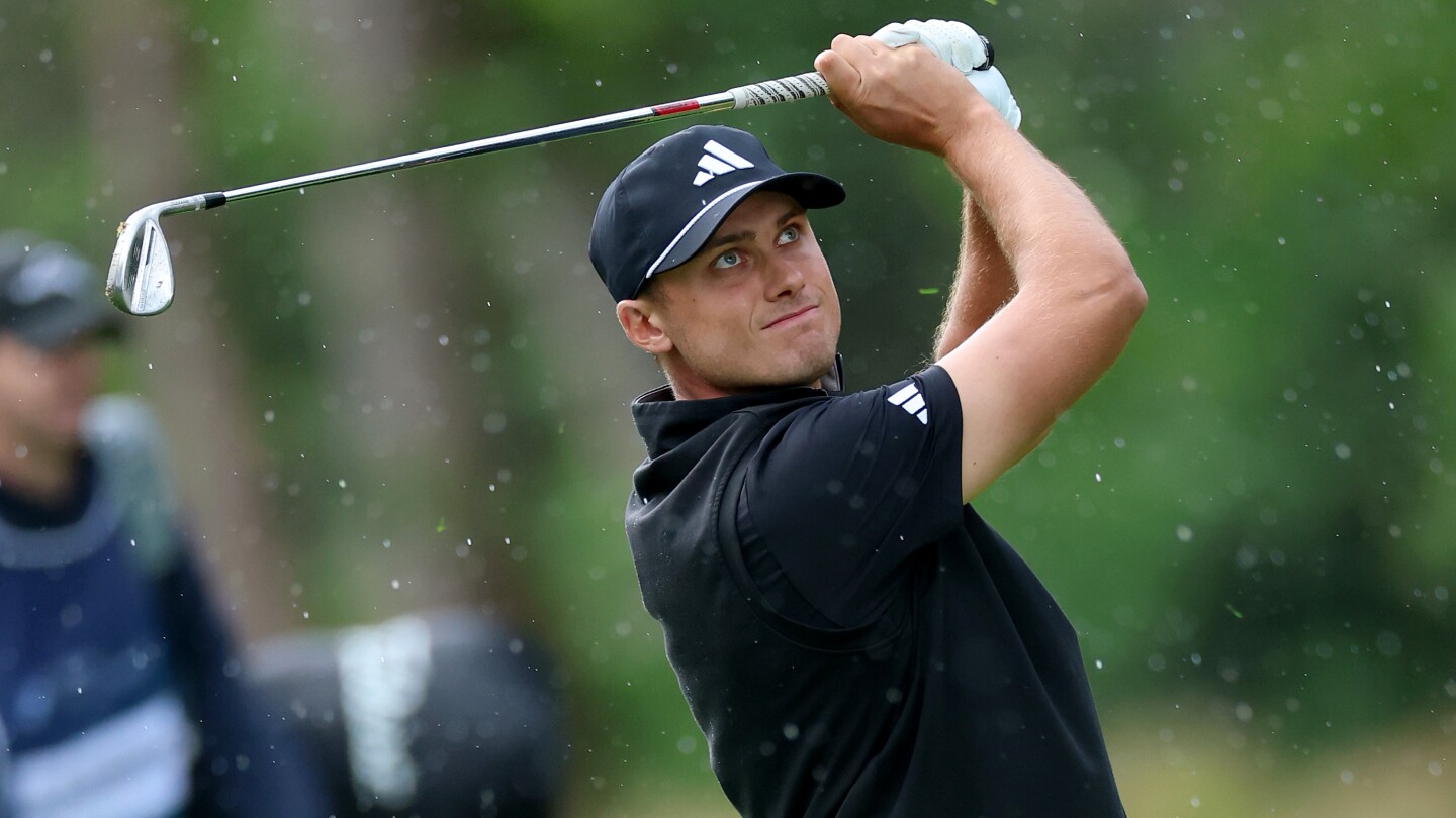 Ludvig Åberg fires 64 to share lead in first round of BMW PGA Championship