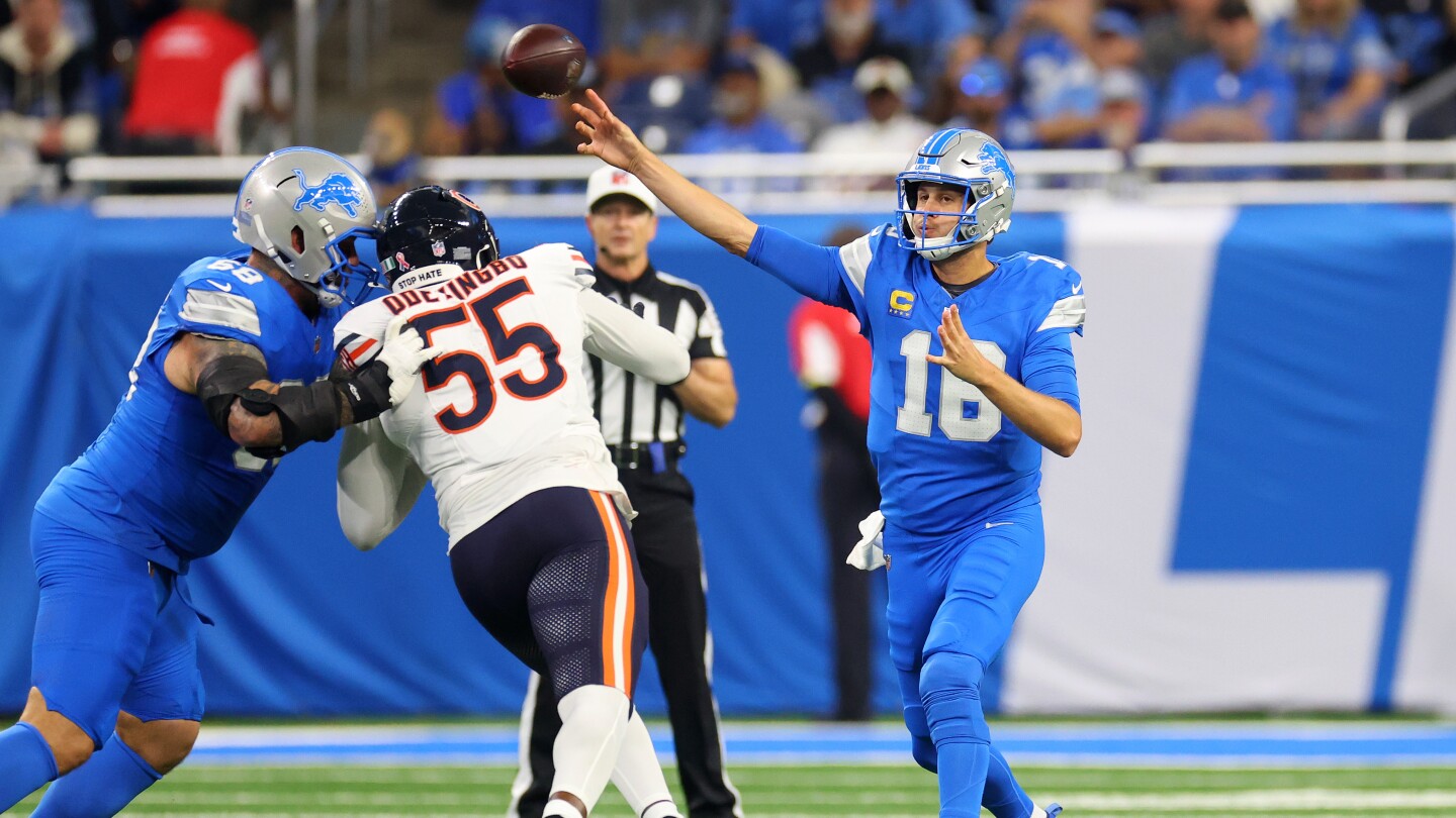 Jared Goff: Lions' pass protection vs. Bears was as good as I've ever played behind