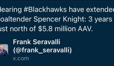 Spencer Knight signs 3 year extension in Chicago