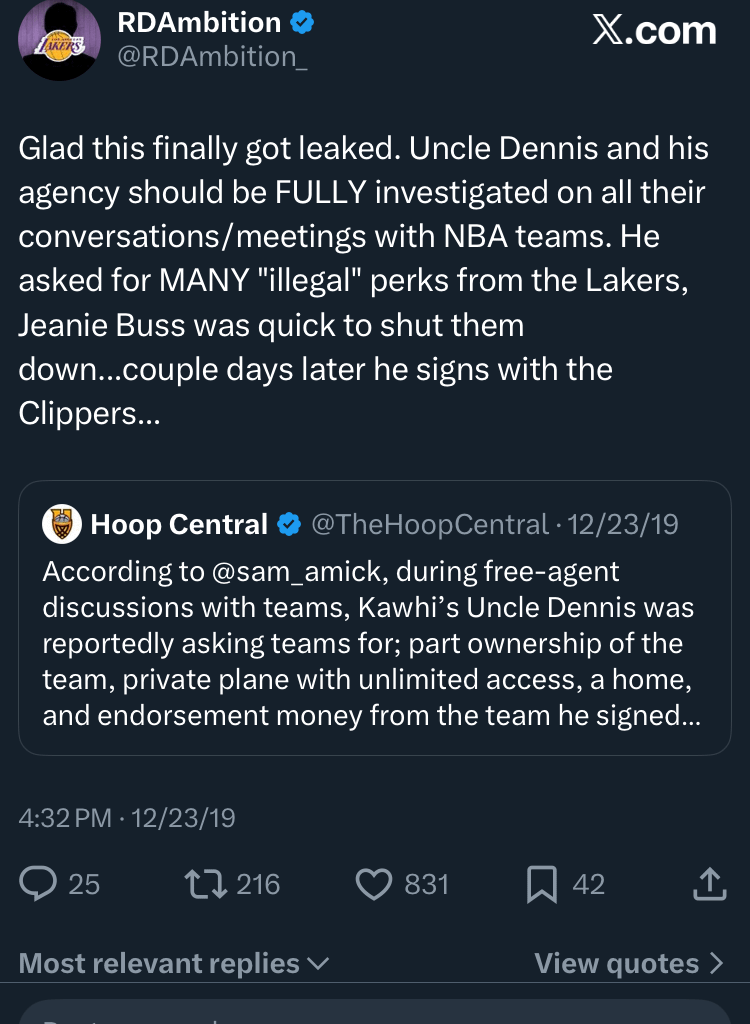 He was saying it back in 2019..