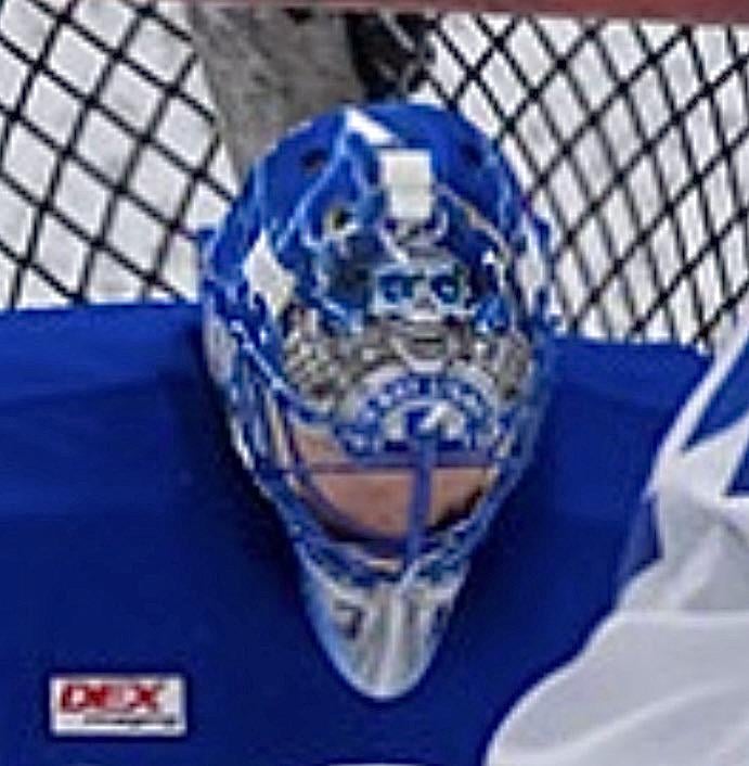 New Gasparilla/Pirate helmet for Jonas Johansson worn at practice