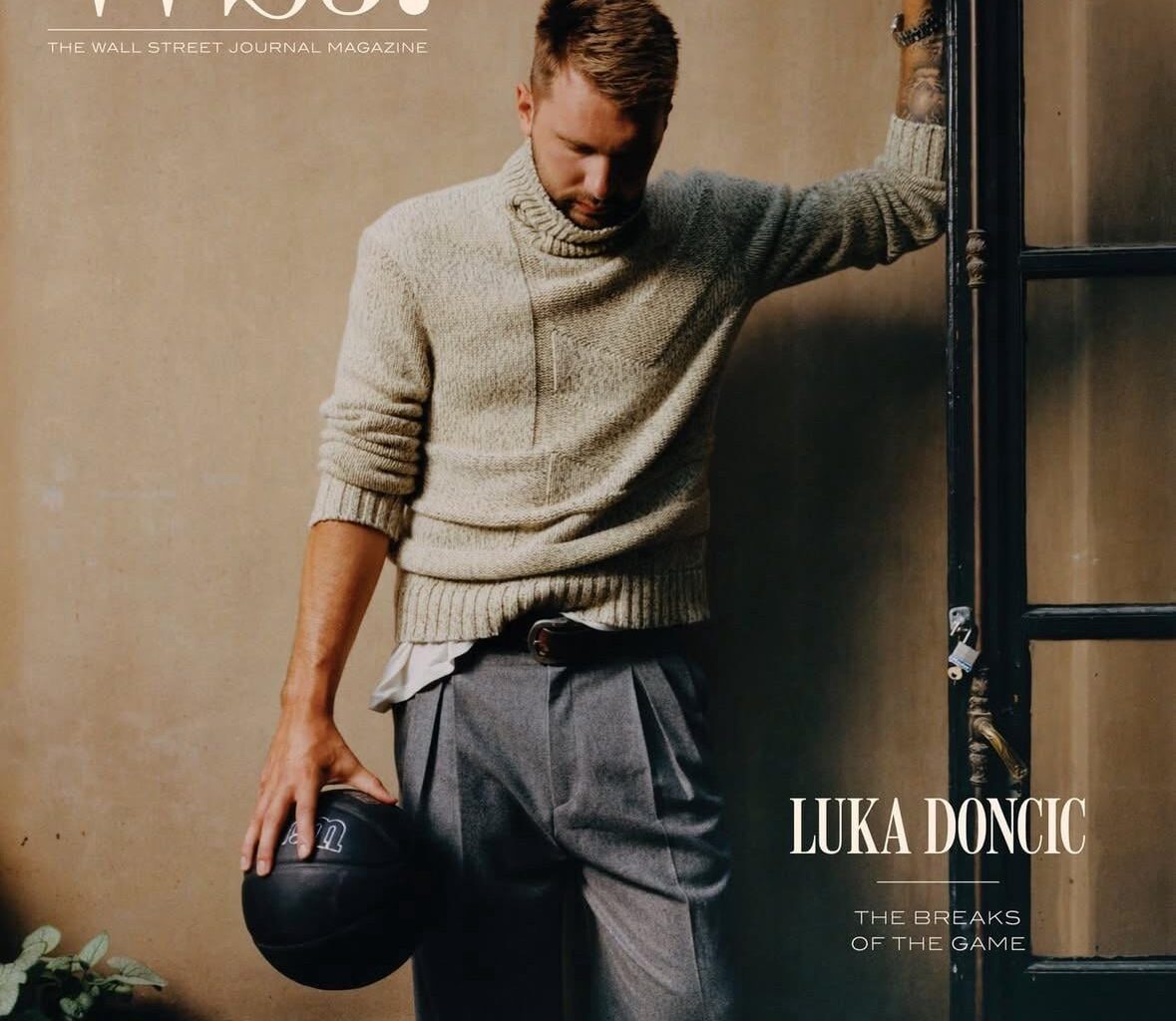 Luka on the cover of Wall Street Journal Magazine