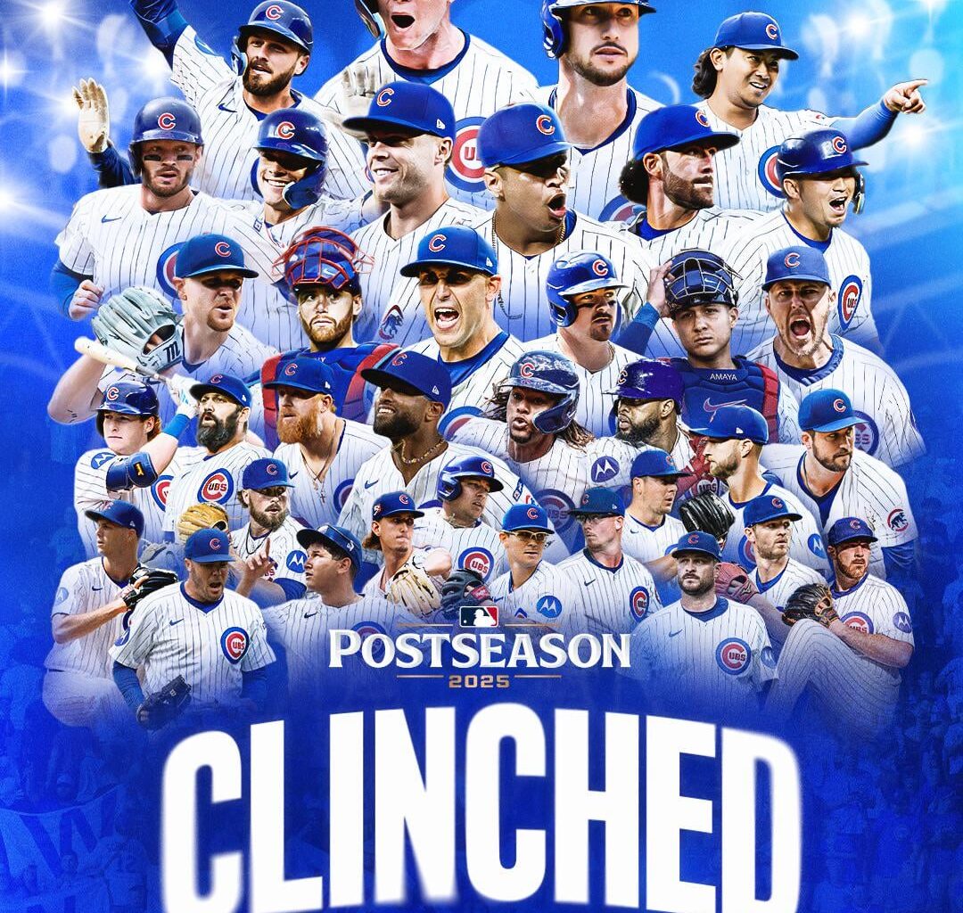 The Chicago Cubs have clinched a playoff spot for the first time since 2020