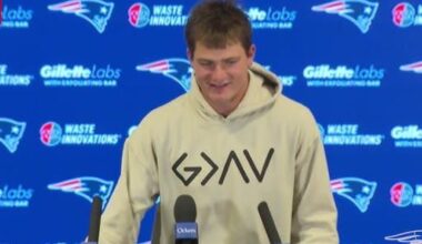 Maye says NFL’s smelling salts ban “isn’t to blame” for Sunday’s performance but admitted “things can feel different” without having vet and former teammate Jabrill Peppers on the sideline, whom had shared his smelling salts with Maye since the start of last season.