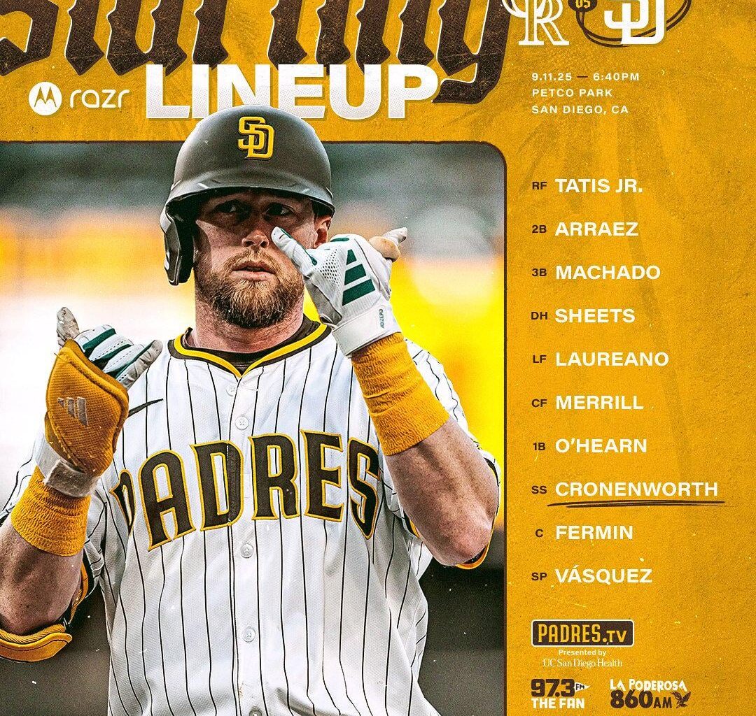 [Padres] New day, new series.