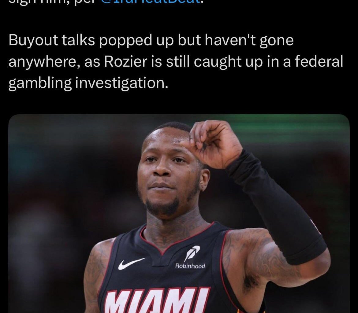 Terry Rozier doesn’t want a buyout with the Heat because he thinks no other team will sign him, per @IraHeatBeat