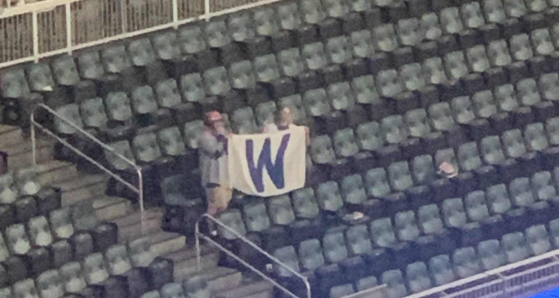 Spotted some fans flying the W at Truist Park last night after the win.