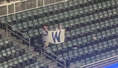 Spotted some fans flying the W at Truist Park last night after the win.