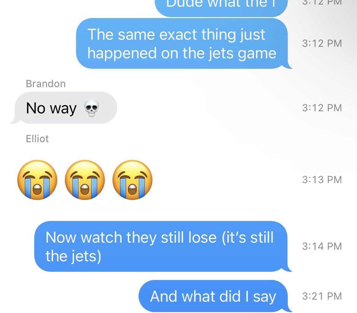 Maybe it was my fault