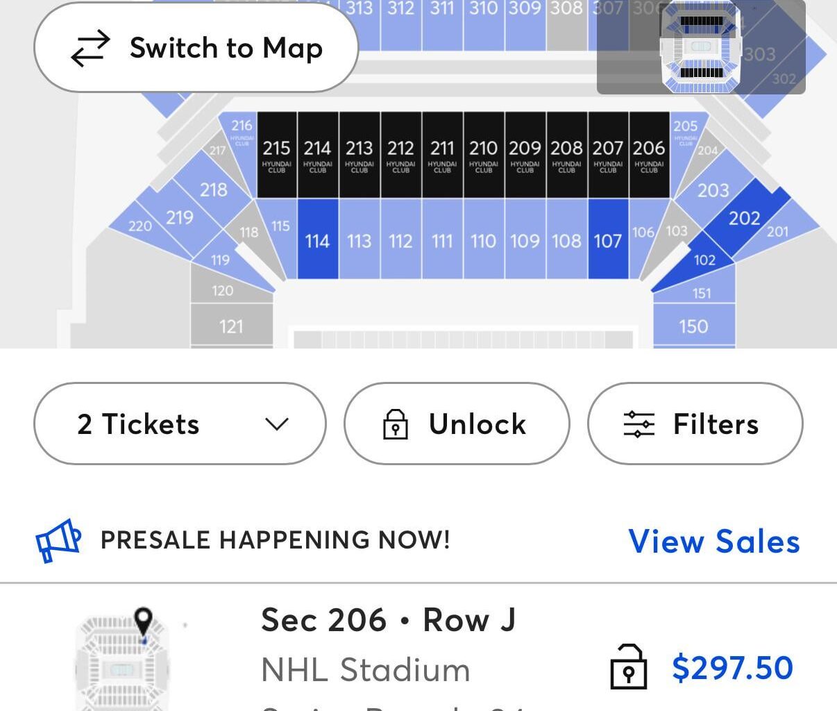 Presale 34 has better prices than Presale 2.